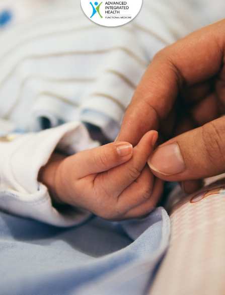 New born baby hand