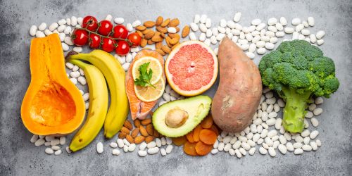 A vibrant mix of fruits, vegetables, and healthy foods represents the foundation of effective nutritional counseling.