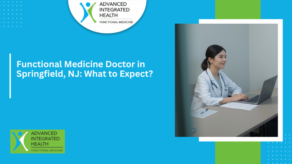 Patient consultation with functional medicine doctor Springfield NJ discussing personalized treatment plan