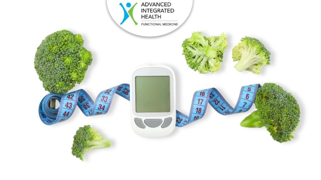 Vegetables and glucose monitor for natural infertility solutions at Advanced Integrated Health